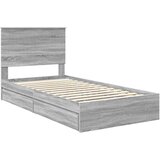  Postelja s shranjevanjem z vzglavjem Siva Sonoma 100 x 200 cm, (5000106718) Slike