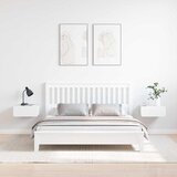  Noćni ormarić 2 pcs Bijelo 39 x 34 x 16,5 cm Masivna borovina | Eponuda.com