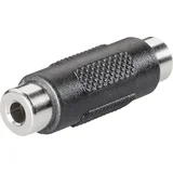 Klinken avdio adapter [1x klinken vtičnica 3.5 mm - 1x klinken vtičnica 3.5 mm] črne barve (20411431)