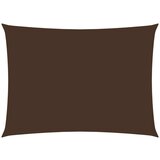 vidaXL Senčno jadro oksford blago pravokotno 5x6 m rjavo Cene