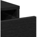  Toaletni stol s ladicama 3 pcs Crni hrast Konstruirano drvo | shoptok.hr