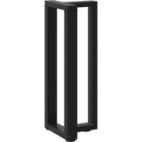 vidaXL konzolna miza noge t-oblika 2 kosa črna 38x25x(72-73) cm jeklo | Shoptok.si