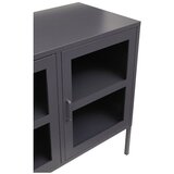Premier Housewares Siva jeklena vitrina 140x80x45 cm Acier – | Shoptok.si