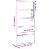 vidaXL Vrata za staju 100x208 cm od masivne borovine | shoptok.hr