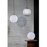  SIRU - visilica na lanku SFERA 1xE27/60W/230V prečnik 42 cm crna/bela venecijansko staklo | Eponuda.com