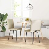 vidaXL Jedilni stoli 2 kosa krem umetno usnje | Shoptok.si