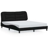  Okvir za krevet bez madraca Hvar crni 160x200 cm od tkanine | shoptok.hr