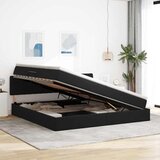  s od storage s uzglavljem Crna 200 x 200 cm Baršun | shoptok.hr