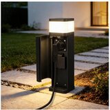Brilagi Spoljašnja lampa sa 2 SCHUKO utičnice PILLAR 1xG9/11W/230V IP44 crna | Eponuda.com