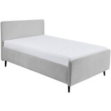MID.YOU OBLAZINJENA POSTELJA 120 cm x 200 cm , tekstil, leseni material svetlo siva | Shoptok.si