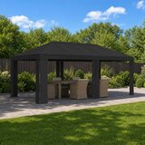 Gazebo Pokrivač 6 x 3 m Antracit Poliester 190 gsm | Eponuda.com