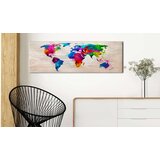  Slika - World Map: Finesse of Colours 120x40 | shoptok.hr
