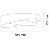 Brilagi LED stropno svetlo VELVET TWIST LED/24W/230V 4000K &amp;Oslash; 55 cm belo Slike