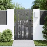  Vrtna vrata Crna 110 x 205 cm Čelik s prahom premazan | shoptok.hr