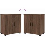 vidaXL Komplet pohištva za kopalnico 2 pcs Rjavi hrast 61 x 35 x 64 cm | Shoptok.si