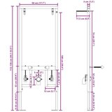  Kupaonski dodaci Plava Metal Plastika 50 x 17.5 x 136 cm | shoptok.hr
