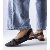 Gemre Black lace slingback ballet flats Maheu | ePonuda.com