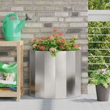  Cvetlično korito srebrna 60 x 30 x 50 cm Nerjaveče jeklo, (5000207363) | Shoptok.si