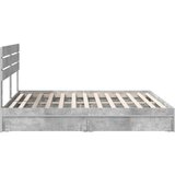  Okvir za krevet s ladicama Betonski sivi 180 x 200 cm | shoptok.hr