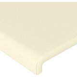  Uzglavlje s ušima krem 203x16x78/88 cm od umjetne kože | shoptok.hr