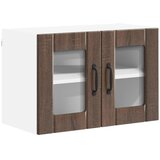  Zidni stakleni ormarić Lucca Smeđi hrast 60 x 31 x 40 cm | shoptok.hr