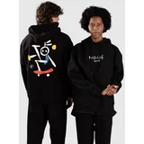 Skateboy Pulover s kapuco black