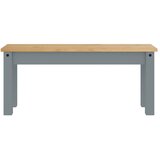  Blagovaonska klupa PANAMA sivi 105x30x45 cm od masivne borovine | shoptok.hr