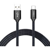 Optimus usb data kabel (2m, usb-c na usb-a, pleteni/najlon, crni) | shoptok.hr