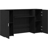  Recepcijski stol crni hrast 180x50x103 5 cm konstruiranog drva | shoptok.hr