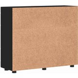 vidaXL kreveta s policom crna 55.5 x 29 x 100 cm konstruirano drvo | shoptok.hr