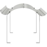 Dimnjački poklopac Srebrno 59,5 x 50 x 36,5 cm Nehrđajući čelik | shoptok.hr