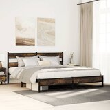  Metalni okvir kreveta bez madraca boja hrasta 183x213 cm | shoptok.hr