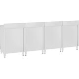  Komercijalni ormarić s radnom pločom 240 x 60 x 96 cm čelični | shoptok.hr