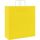  Papirnate vrećice 250 kom s ručkama žute 45x17x48 cm | shoptok.hr