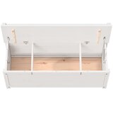  Klupa bijela 110 x 41 x 76,5 cm od masivne borovine | shoptok.hr