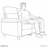 SOFA Oblačnosiva 178 x 90 x 95 cm Tkanina Slike