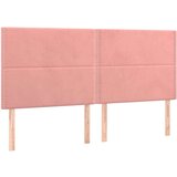  Posteljno vzglavje 4 kosa roza 90x5x78/88 cm žamet, (20932291) | Shoptok.si