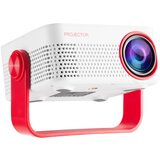 INF Prenosni domači projektor s 3D in WiFi, podpora 1080P, HDMI/USB/TF White+Red, (5000093921) | Shoptok.si