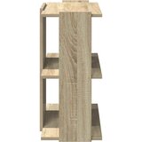  Regal za knjige s 3 razine boja hrasta 60x30x60 cm drveni | shoptok.hr