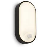 LED spoljašnje zidno svetlo sa senzorom pokreta LED/12W/230V IP65 crno