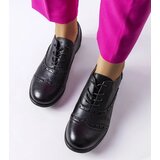 Gemre Black Oxford shoes decorated with perforation Lizotte | ePonuda.com