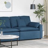 Modularni kauč s naslonom za ruke i jastucima plavi 100 cm Cijene