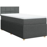 Maison Chic Box spring postelja - Vzmetna postelja z vzmetnico temno siva 90x190 cm blago SL3867, (21904537) | Shoptok.si