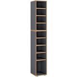 MID.YOU Regal Za Čevlje Salia, Antracit, Barva Hrasta | Shoptok.si