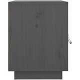  Noćni ormarići 2 kom sivi 40 x 34 x 45 cm od masivne borovine | shoptok.hr