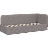 vidaXL Kotna postelja z vzglavjem Taupe 80 x 200 cm blago, (5000105898) | Shoptok.si
