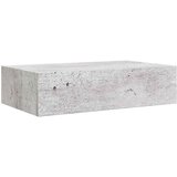  Zidna polica s ladicom siva boja betona 40 x 23,5 x 10 cm MDF | shoptok.hr