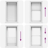 vidaXL Plisirana roleta bijela 80x150 cm širina tkanine 79,4 cm | shoptok.hr
