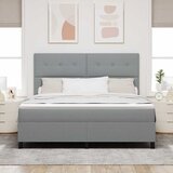  s opruga kutije Svijetlo siva 180 x 200 cm tkanina | shoptok.hr