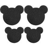 INF Komplet našitkov za čevlje Teddy Bear - 8 našitkov (4 veliki, 4 srednji) Black, (21640135) | Shoptok.si